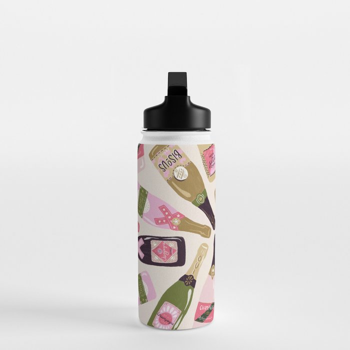 French Champagne Collection - Pink & Green Water Bottle Gallery Image 3