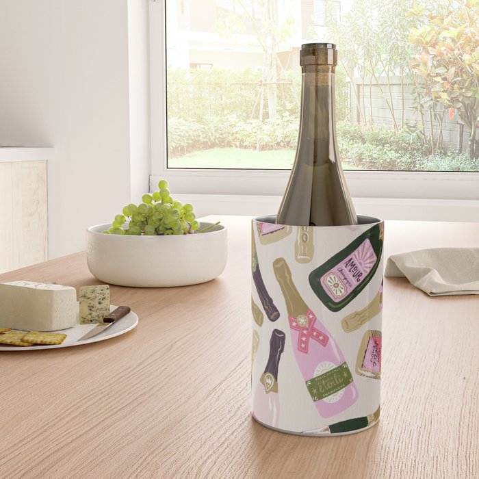 French Champagne Collection - Pink & Green Wine Chiller Gallery Image 4