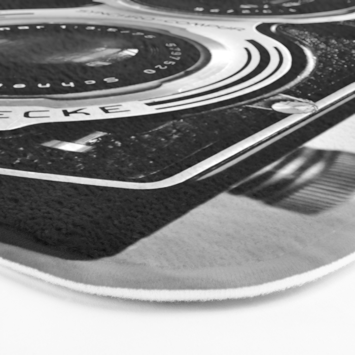 Vintage photograph camera art print- black and white retro rolleicord - film photography Bath Mat Gallery Image 3