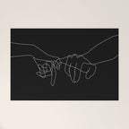 Black Pinky Swear Welcome Mat Gallery Image 1