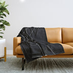 Black Pinky Swear Throw Blanket Gallery Image 1