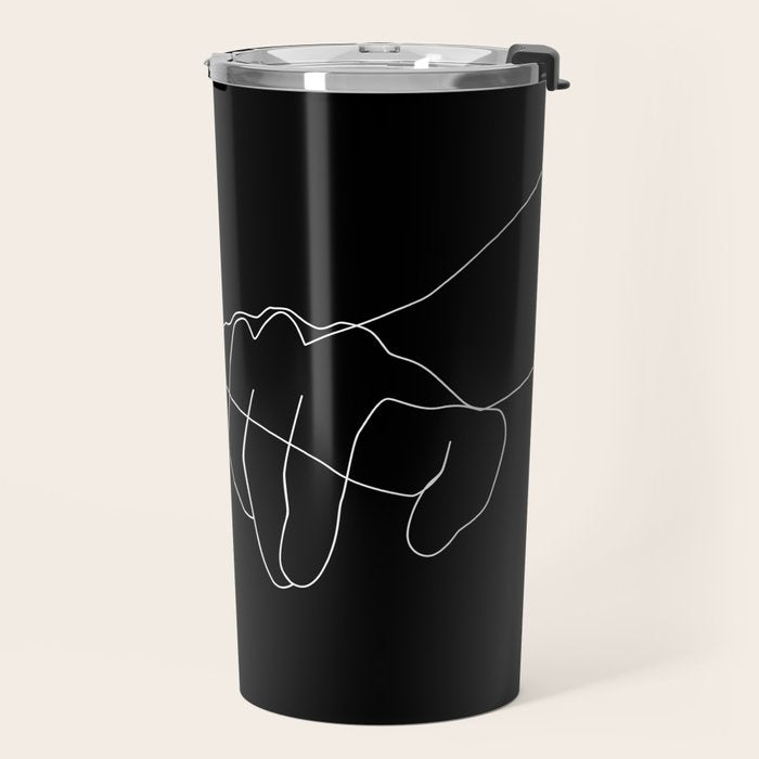 Black Pinky Swear Travel Mug Gallery Image 2