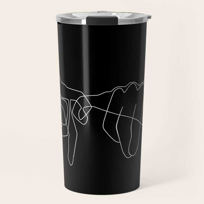 Black Pinky Swear Travel Mug Gallery Image 1