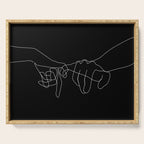 Black Pinky Swear Serving Tray Gallery Image 1