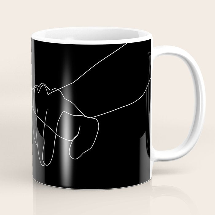 Black Pinky Swear Coffee Mug Gallery Image 1