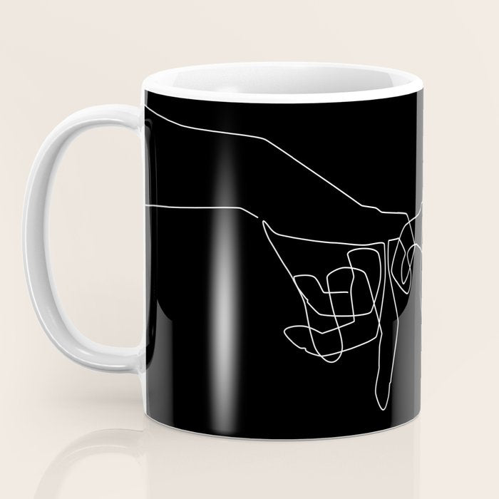 Black Pinky Swear Coffee Mug Gallery Image 3