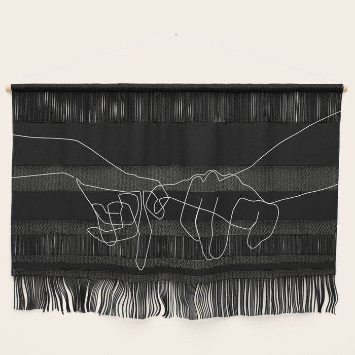 Black Pinky Swear Wall Hanging Gallery Image 1