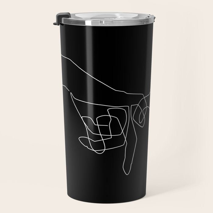 Black Pinky Swear Travel Mug Gallery Image 3