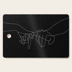 Black Pinky Swear Cutting Board Gallery Image 1