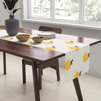 Good Meowâing 9 yoga warrior II Table Runner Gallery Image 2