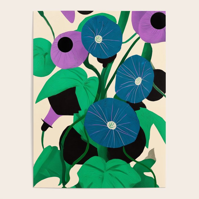 Blue Petunia Study Poster Gallery Image 1