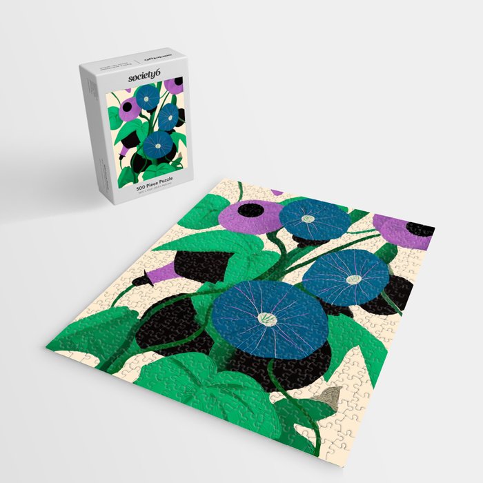 Blue Petunia Study Jigsaw Puzzle Gallery Image 2