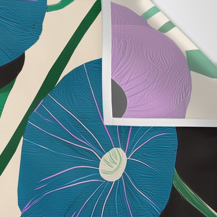 Blue Petunia Study Wall Tapestry Gallery Image 3