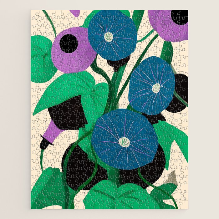 Blue Petunia Study Jigsaw Puzzle Gallery Image 1