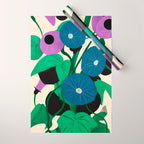 Blue Petunia Study Wrapping Paper Gallery Image 1