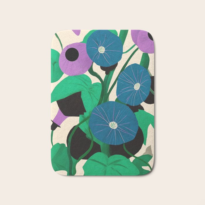 Blue Petunia Study Bath Mat Gallery Image 1