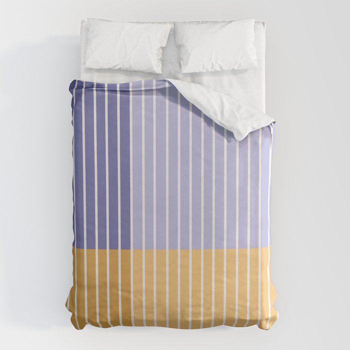 Color Block Line Abstract XXI Duvet Cover Gallery Image 6