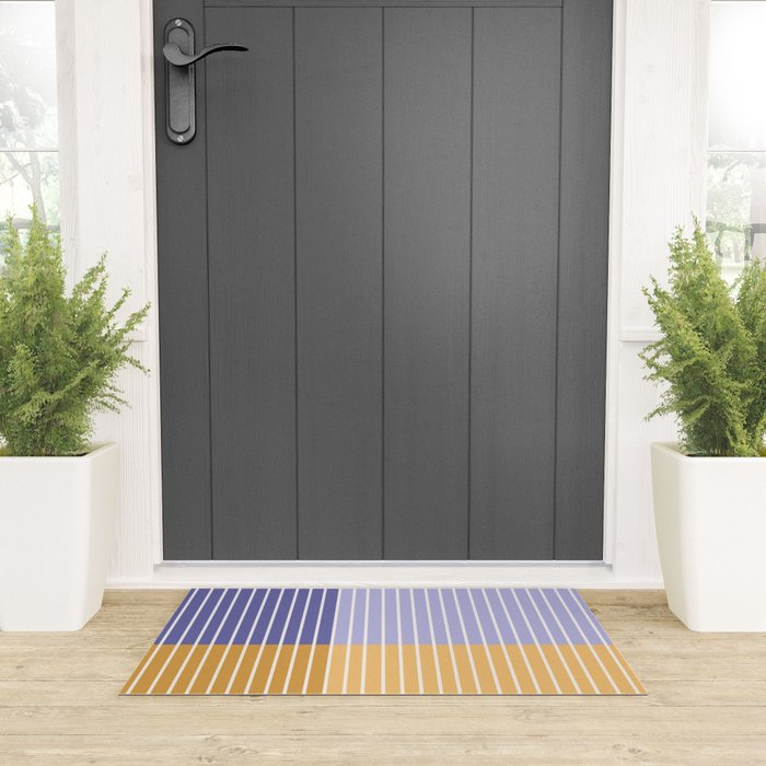 Color Block Line Abstract XXI Welcome Mat Gallery Image 3