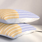 Color Block Line Abstract XXI Pillow Sham Gallery Image 3
