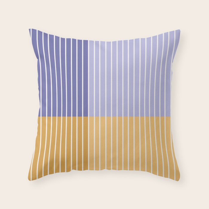 Color Block Line Abstract XXI Throw Pillow Gallery Image 6