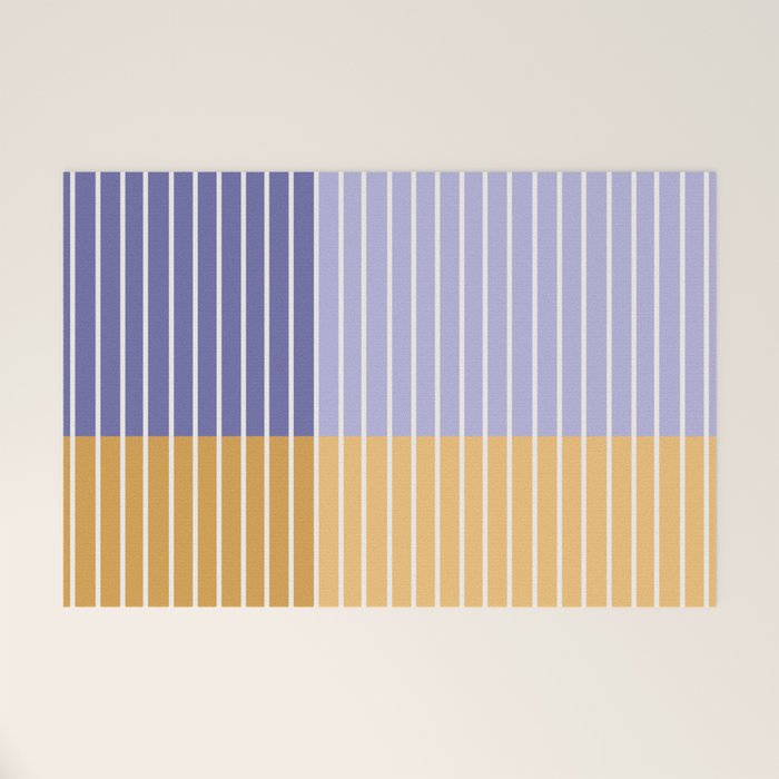 Color Block Line Abstract XXI Welcome Mat Gallery Image 1