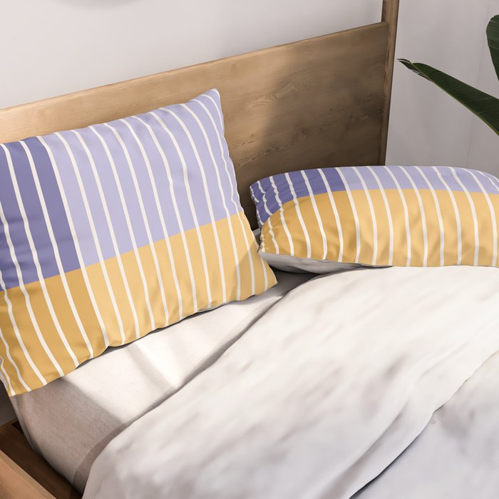 Color Block Line Abstract XXI Pillow Sham Gallery Image 2