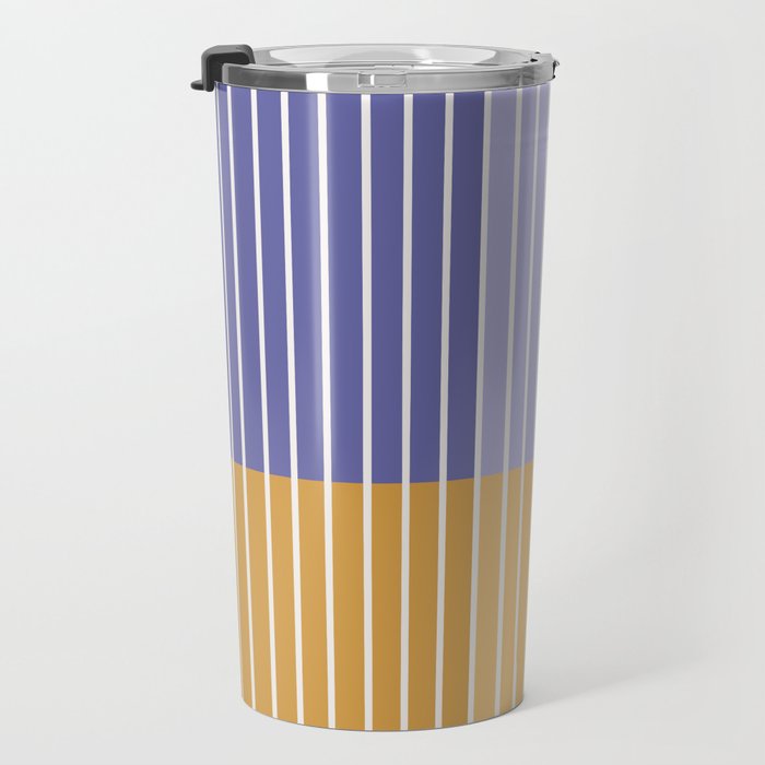 Color Block Line Abstract XXI Travel Mug Gallery Image 3