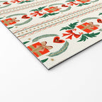 Vintage Holiday Gift and Greenery - Christmas Decorative Design Welcome Mat Gallery Image 2