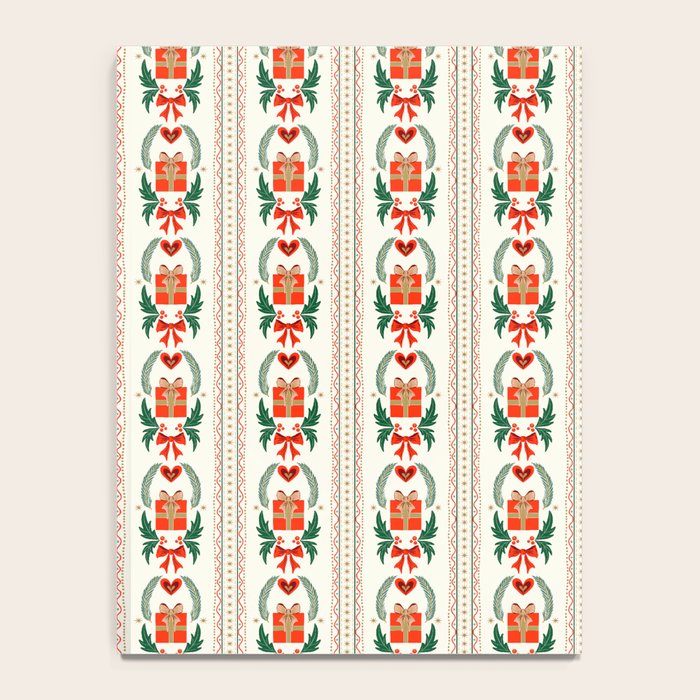 Vintage Holiday Gift and Greenery - Christmas Decorative Design Notebook Gallery Image 4