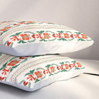 Vintage Holiday Gift and Greenery - Christmas Decorative Design Pillow Sham Gallery Image 3