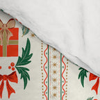Vintage Holiday Gift and Greenery - Christmas Decorative Design Comforter Gallery Image 4
