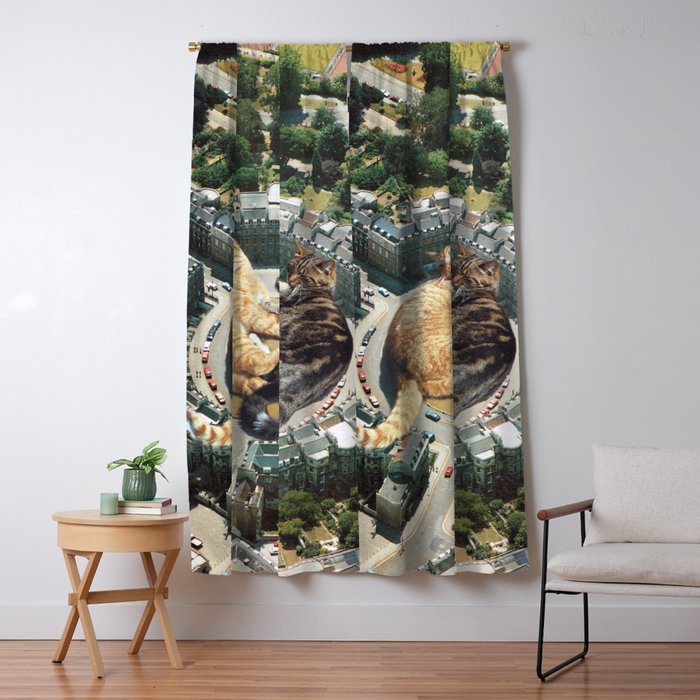 Lazy Cats Roundabout  Window Curtain Gallery Image 5