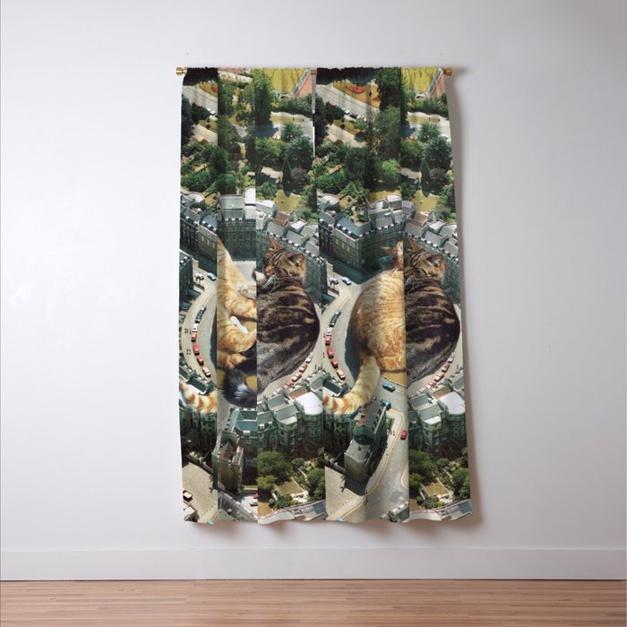 Lazy Cats Roundabout  Window Curtain Gallery Image 3