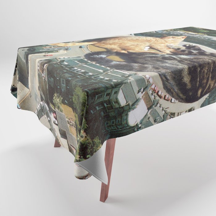 Lazy Cats Roundabout  Tablecloth Gallery Image 1