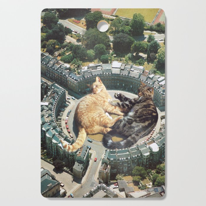 Lazy Cats Roundabout  Cutting Board Gallery Image 1