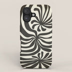 abstract blossom flower-black iPhone Case Gallery Image 1