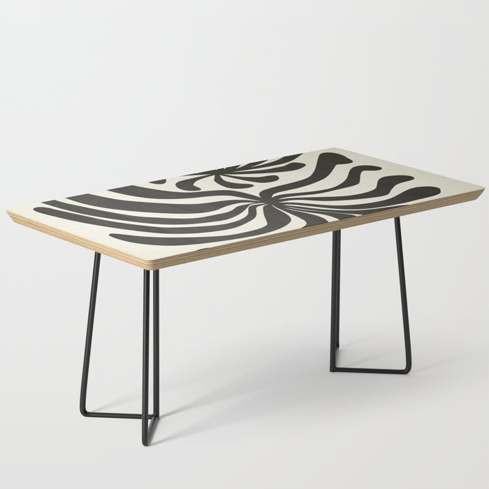 abstract blossom flower-black Coffee Table Gallery Image 1