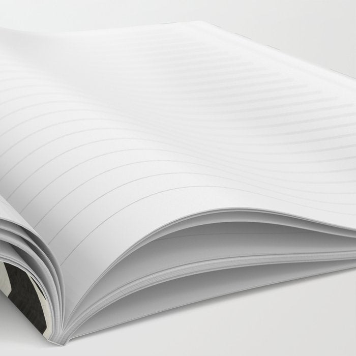 abstract blossom flower-black Notebook Gallery Image 2