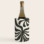 abstract blossom flower-black Wine Chiller Gallery Image 1