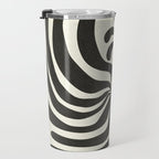 abstract blossom flower-black Travel Mug Gallery Image 3