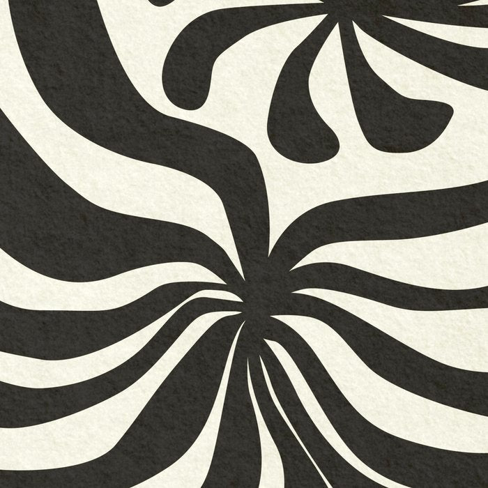 abstract blossom flower-black Coffee Mug Gallery Image 2