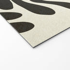 abstract blossom flower-black Welcome Mat Gallery Image 2
