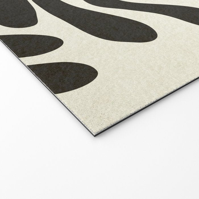 abstract blossom flower-black Welcome Mat Gallery Image 2