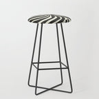 abstract blossom flower-black Stool Gallery Image 1