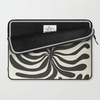 abstract blossom flower-black Laptop Sleeve Gallery Image 2