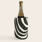 abstract blossom flower-black Wine Chiller Gallery Image 2