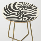 abstract blossom flower-black Side Table Gallery Image 2