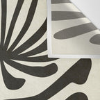 abstract blossom flower-black Wall Tapestry Gallery Image 3
