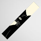 Minimalist Black Cat Table Runner Gallery Image 3