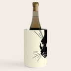 Minimalist Black Cat Wine Chiller Gallery Image 2